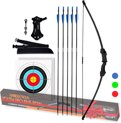 Youth Bow And Arrow Practive & Toy Set
