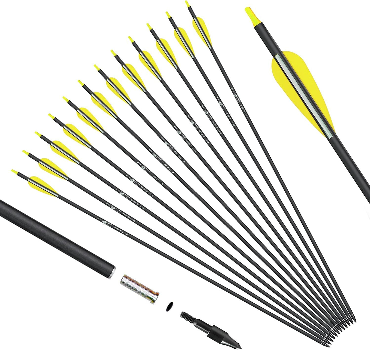 30" Carbon Arrows set 12 Pack